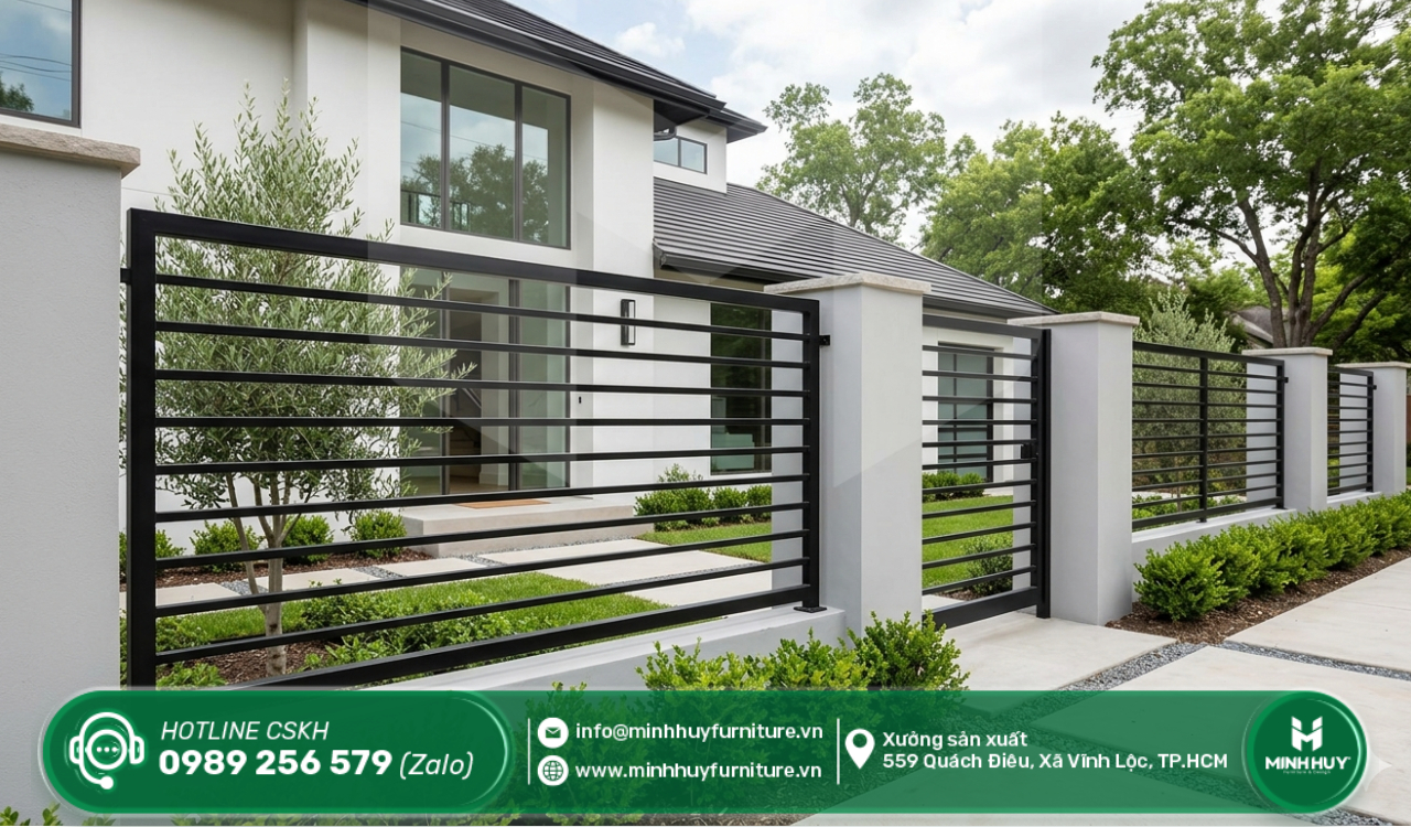 làm khung hàng rào sắt nhà bè tphcm