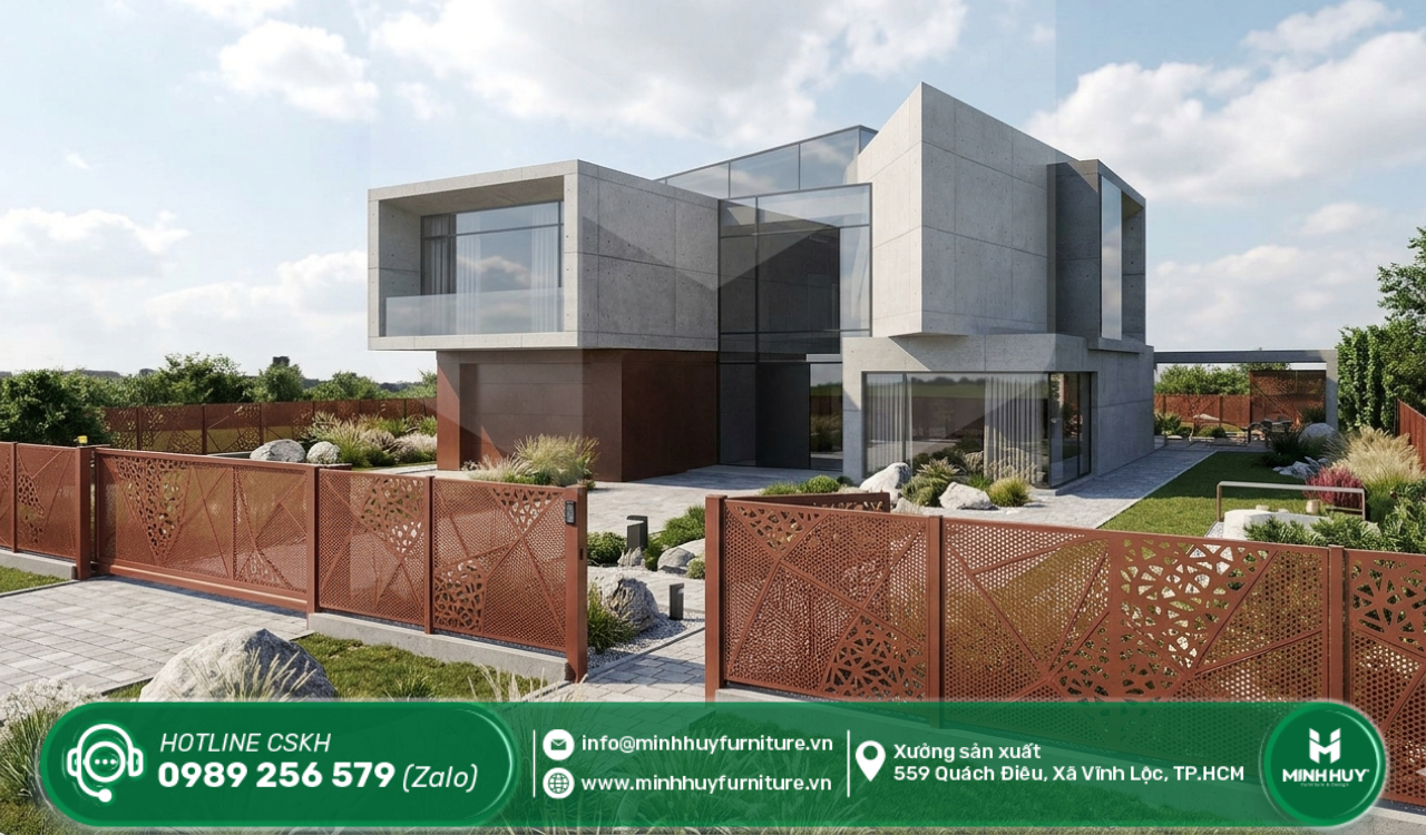 thi công khung hàng rào sắt quận 8 tphcm