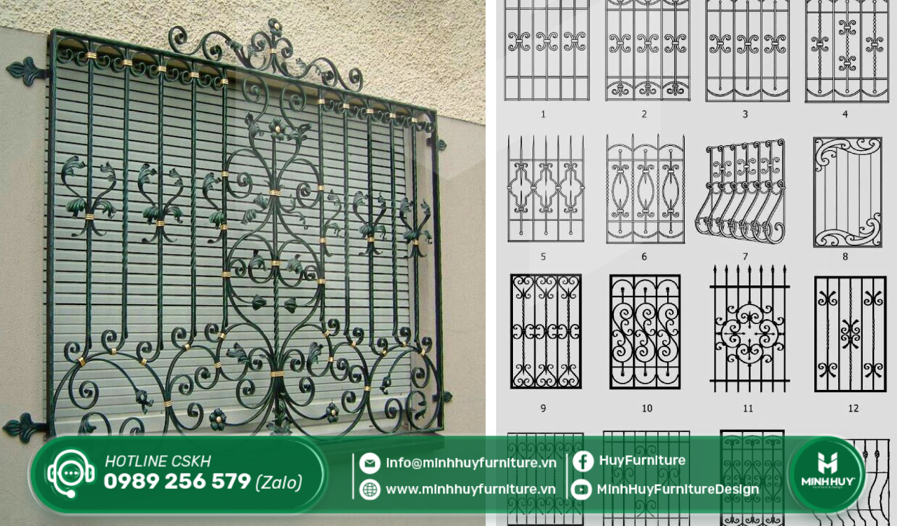 xưởng thi công khung sắt bảo vệ cửa sổ quận 6 tphcm giá rẻ