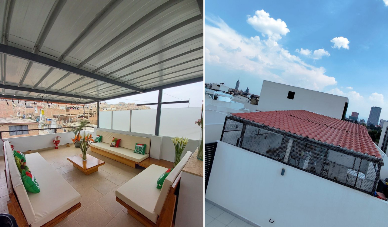 làm khung sắt mái che mưa sân thượng quận 4 tphcm giá rẻ