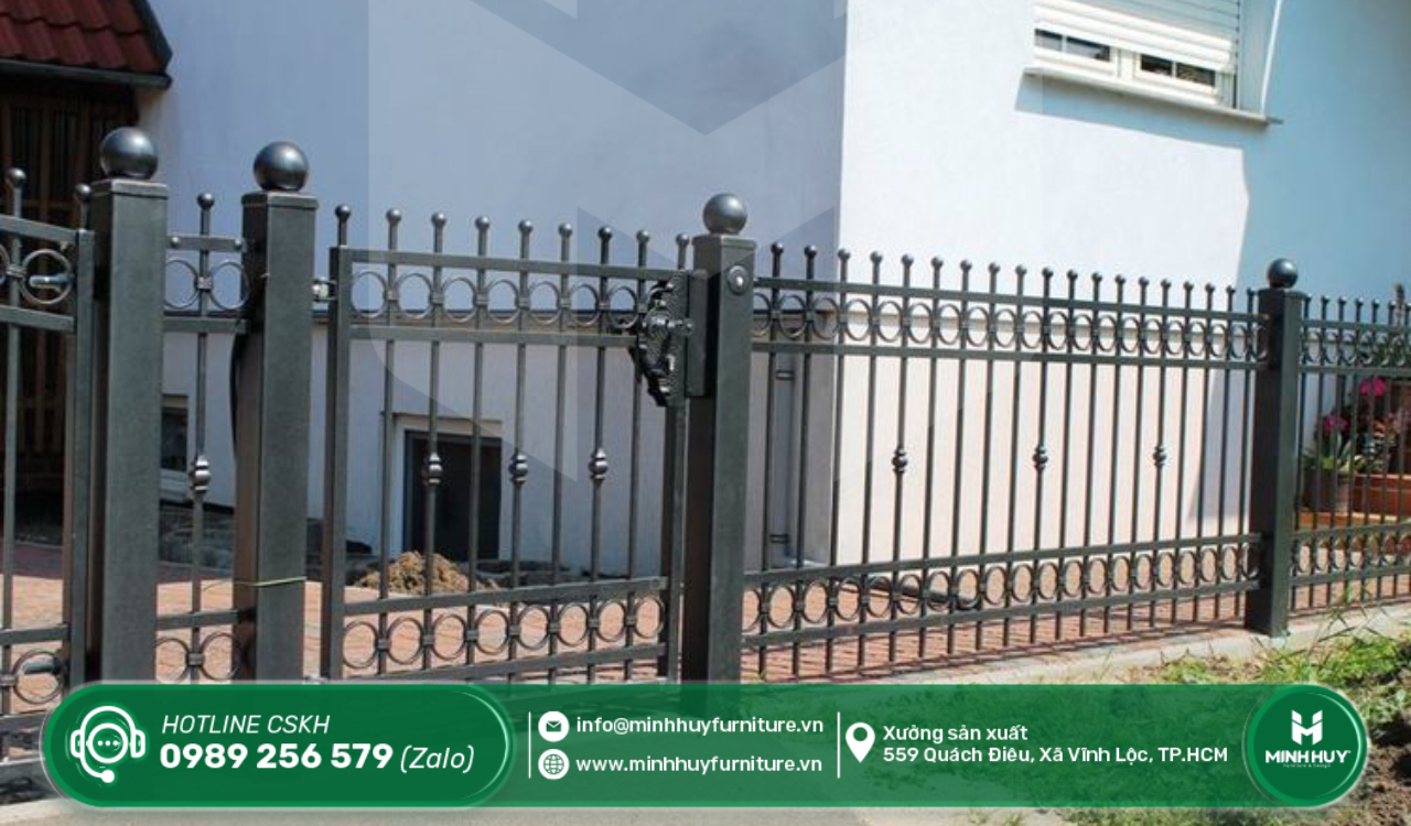 xưởng thi công khung hàng rào sắt nhà bè tphcm giá rẻ