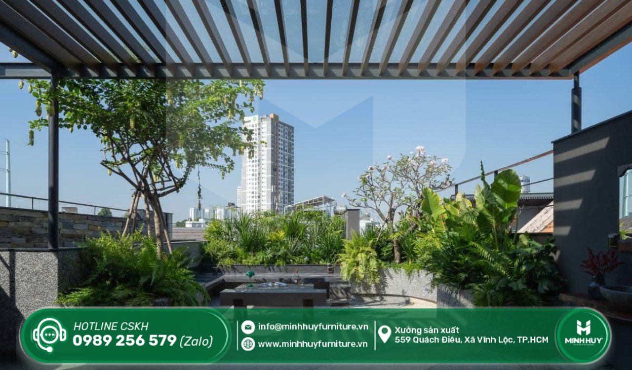 lắp đặt khung sắt mái che sân mưa thượng quận 5 tphcm