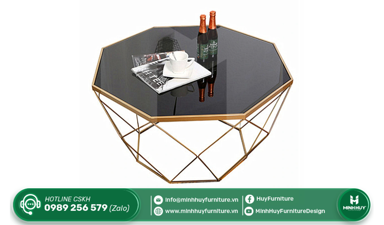 giá bàn sofa inox mạ vàng