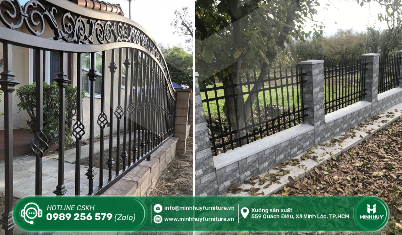 xưởng làm khung hàng rào sắt hóc môn tphcm