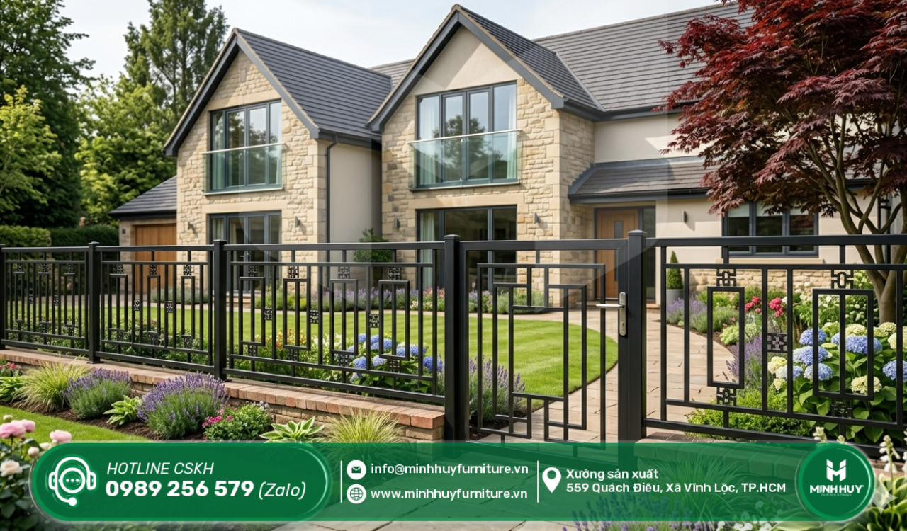 xưởng làm khung hàng rào sắt hóc môn tphcm giá rẻ