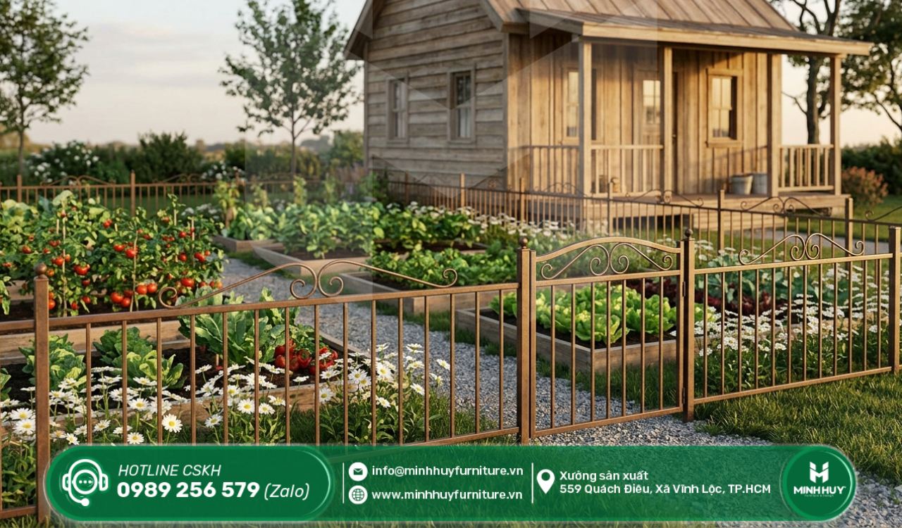 xưởng thi công khung hàng rào sắt quận 8 tphcm giá rẻ