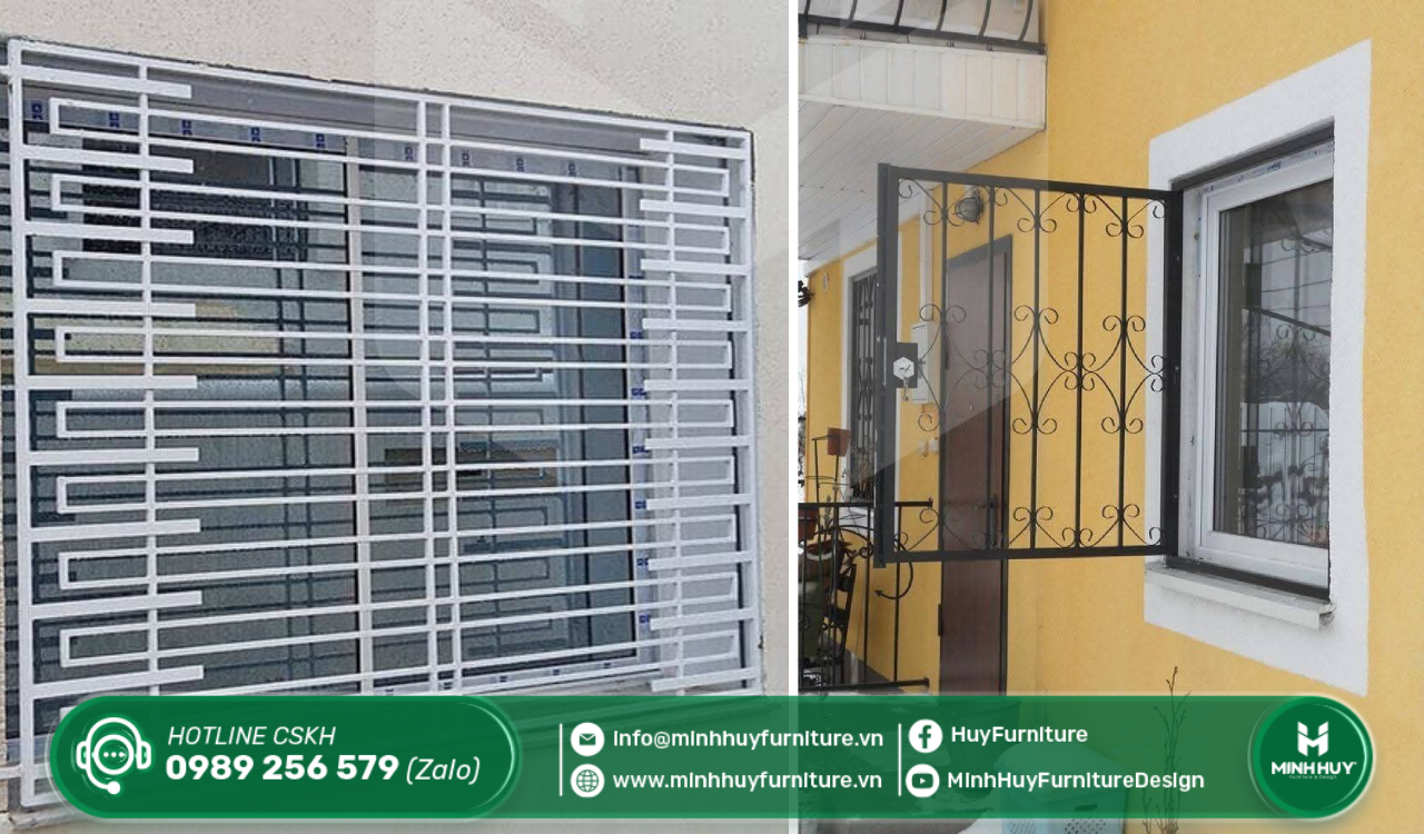 xưởng thi công khung sắt bảo vệ cửa sổ nhà bè tphcm