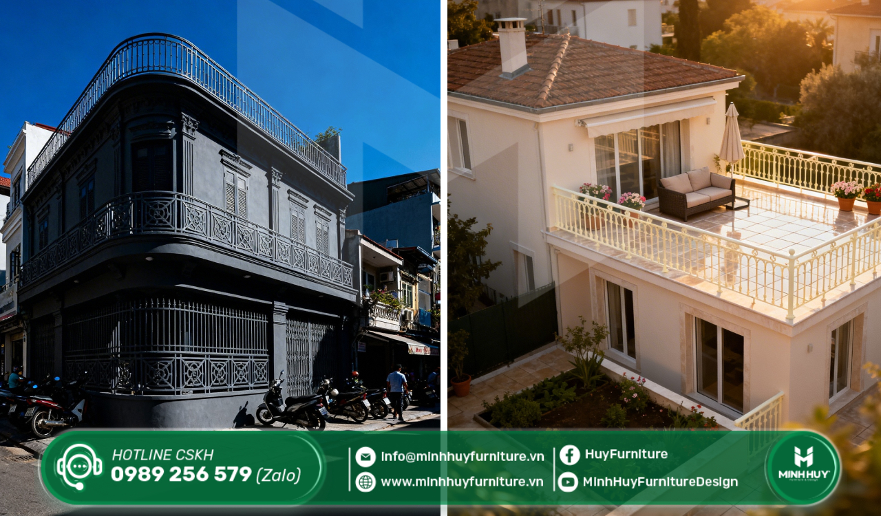 làm khung sắt bảo vệ sân thượng quận 6 tphcm giá rẻ