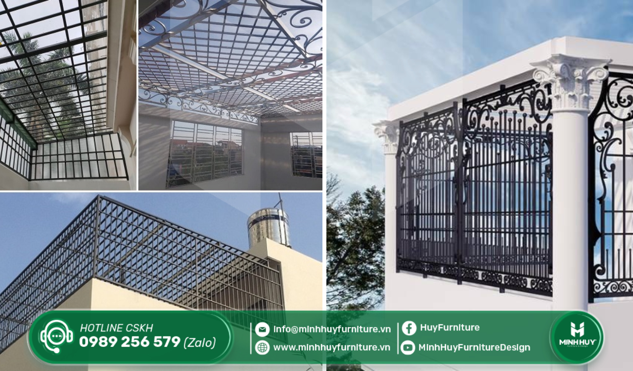 xưởng thi công khung sắt bảo vệ sân thượng tphcm