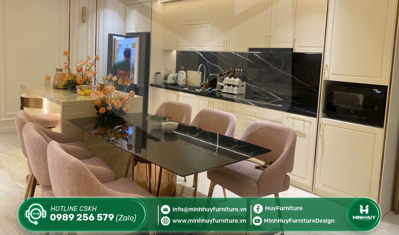 bàn ghế ăn gia đình inox mạ vàng tphcm