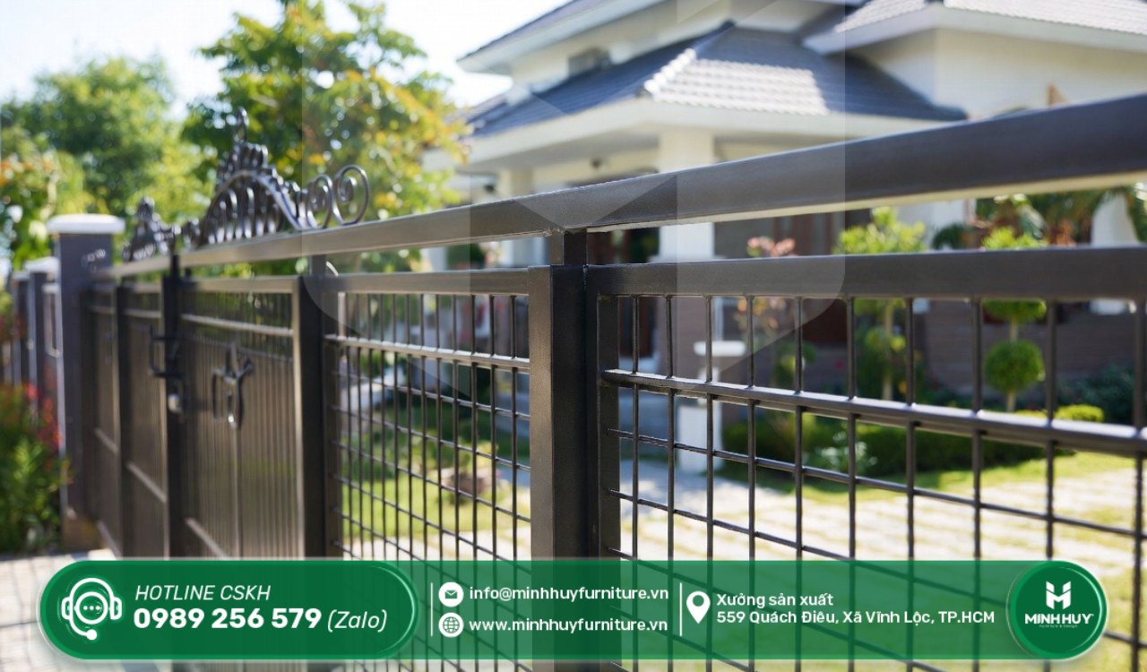 làm khung hàng rào sắt quận 6 tphcm giá rẻ