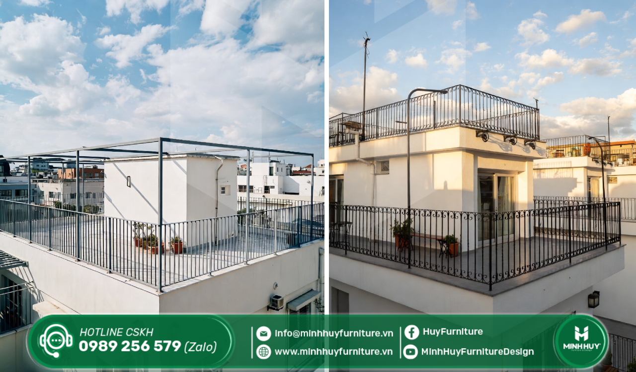 xưởng thi công khung sắt bảo vệ sân thượng quận 7 tphcm