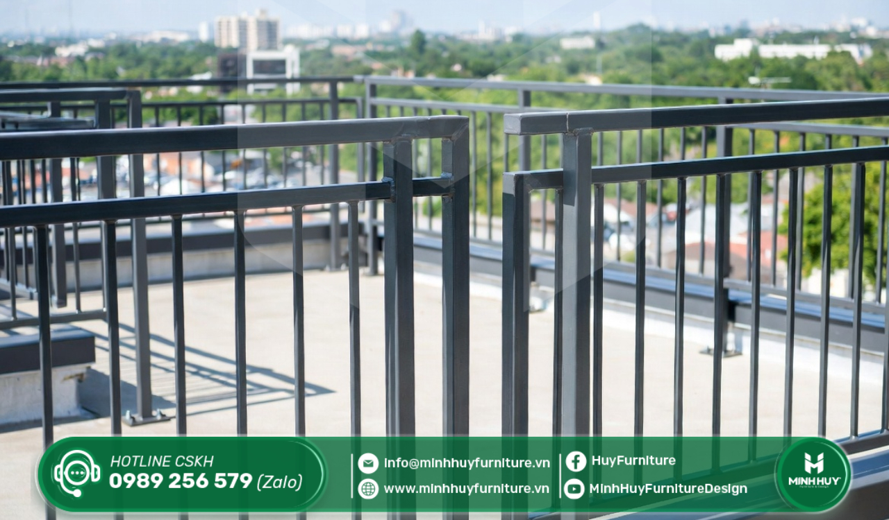 làm khung sắt bảo vệ sân thượng thủ đức tphcm