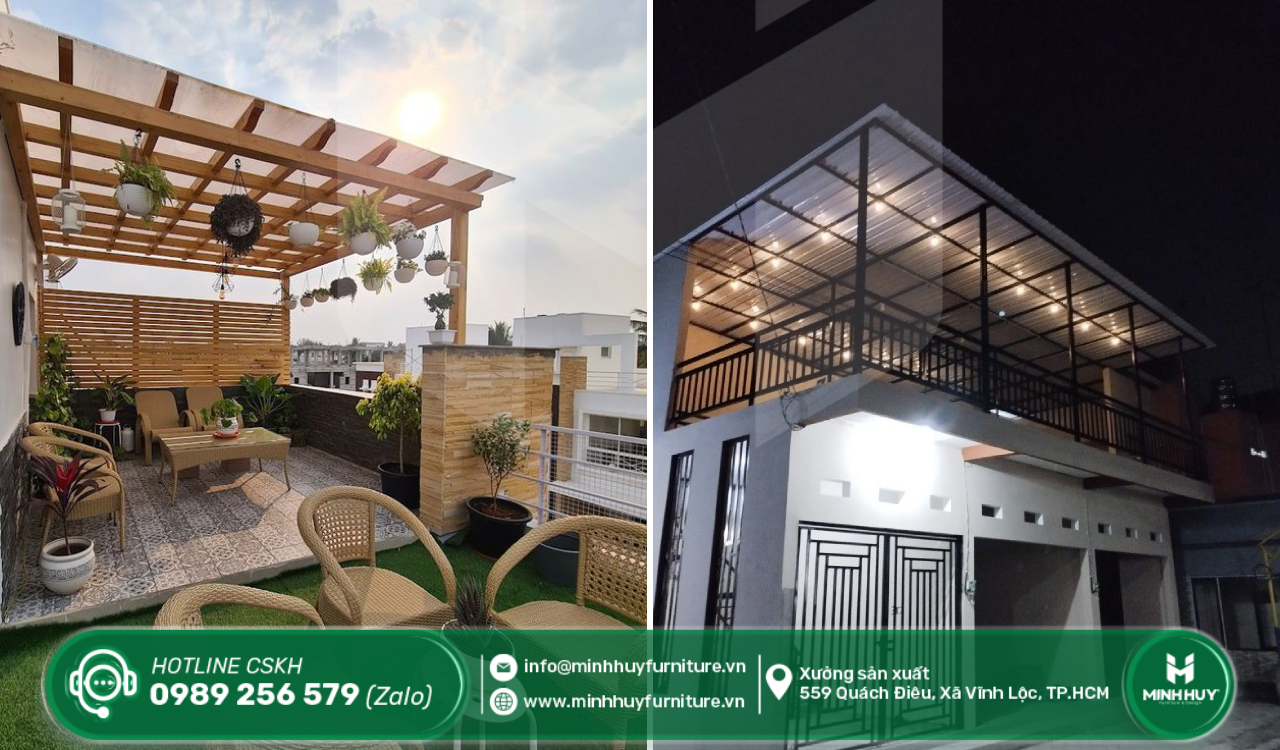 đơn vị làm khung sắt mái che nắng sân thượng quận 7 tphcm