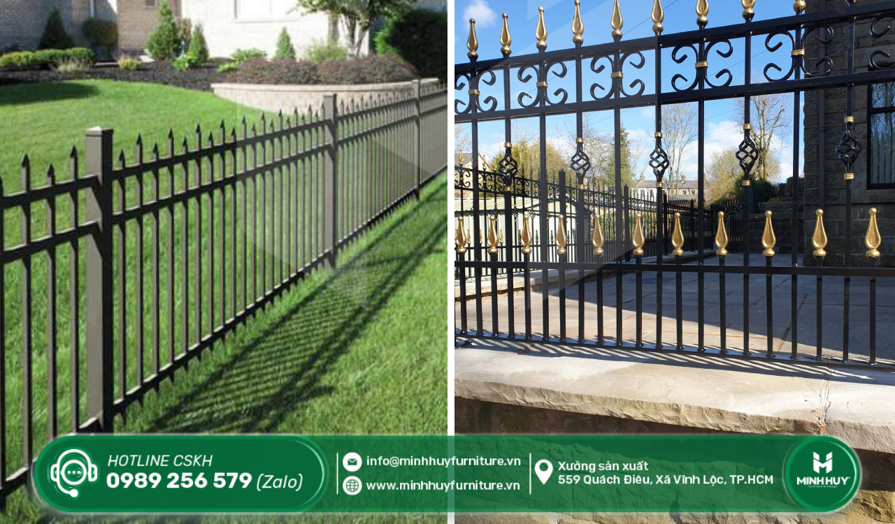 thi công khung hàng rào sắt nhà bè tphcm