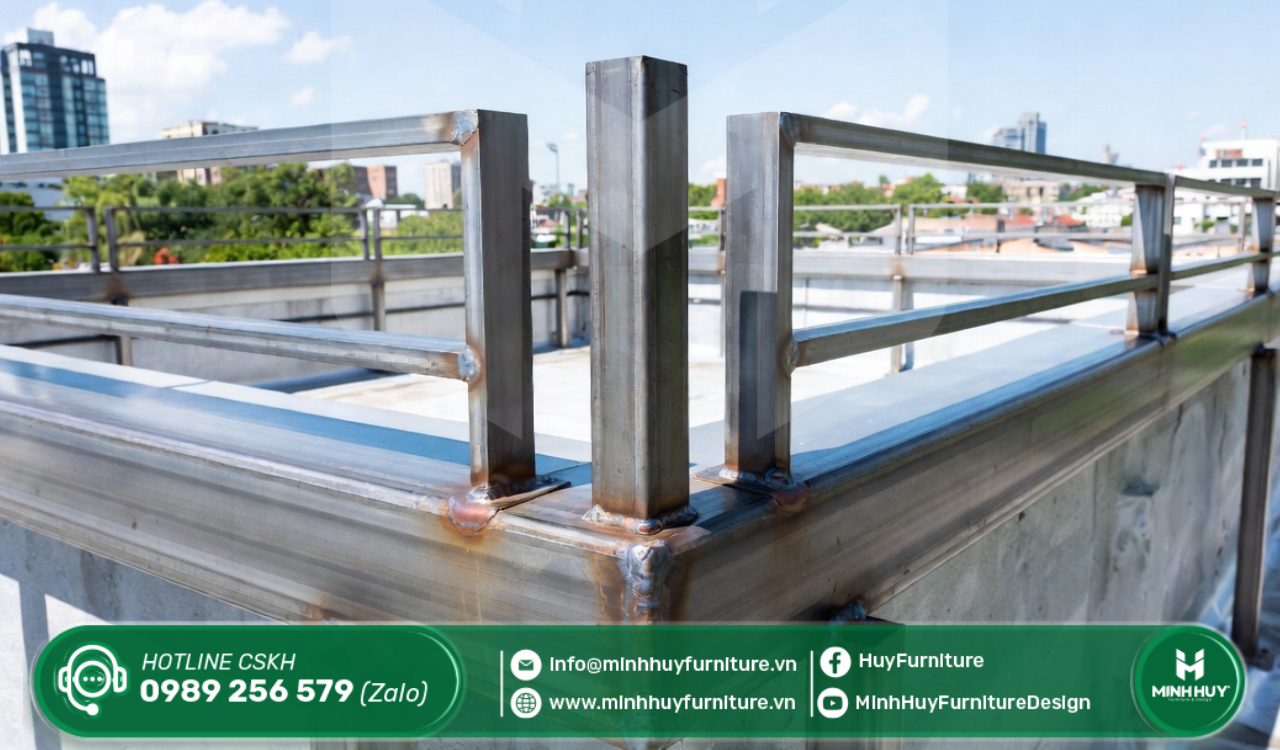 báo giá thi công khung sắt bảo vệ sân thượng cần giờ tphcm