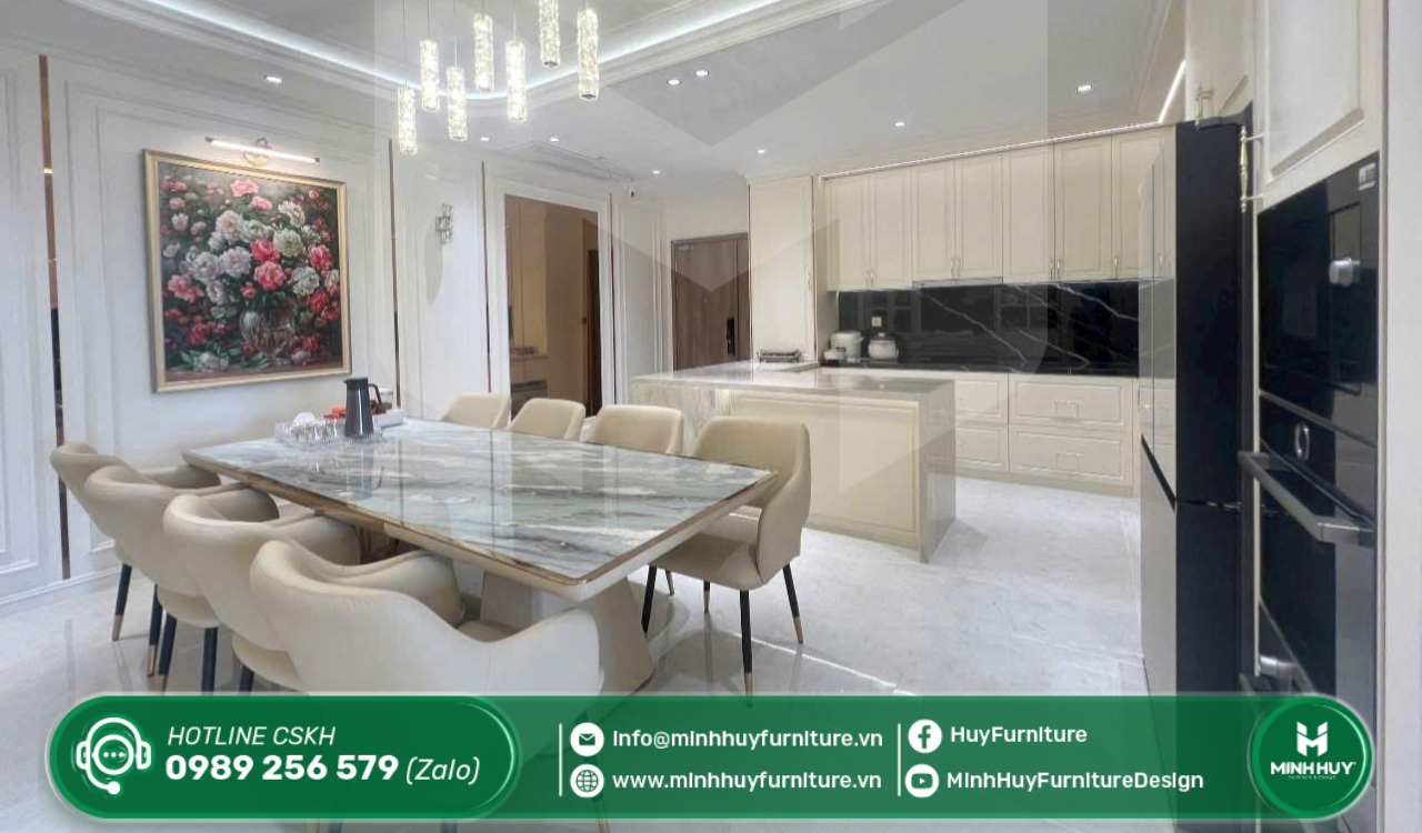 giá bàn ăn inox mạ vàng