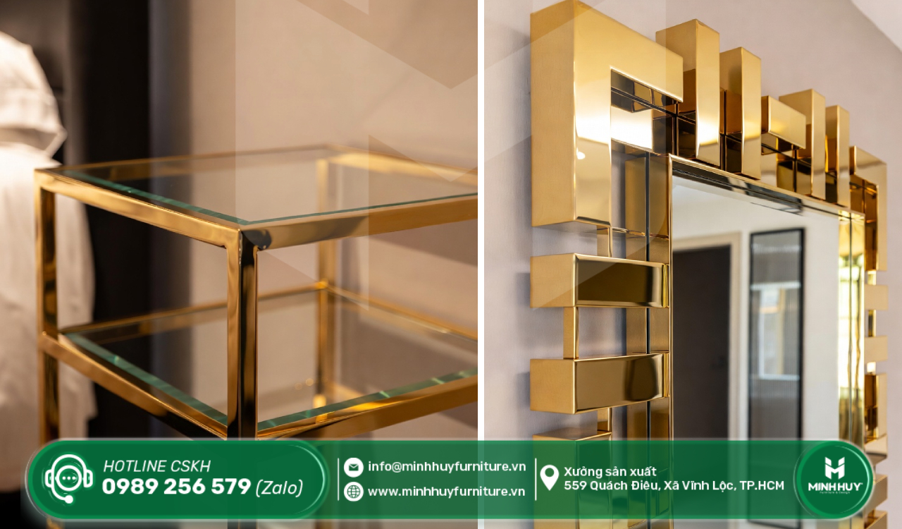 gia công khung kính inox mạ PVD quận bình tân tphcm