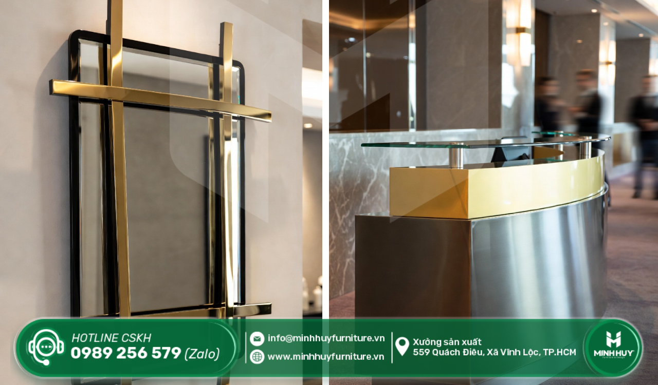 gia công khung kính inox mạ PVD hóc môn tphcm