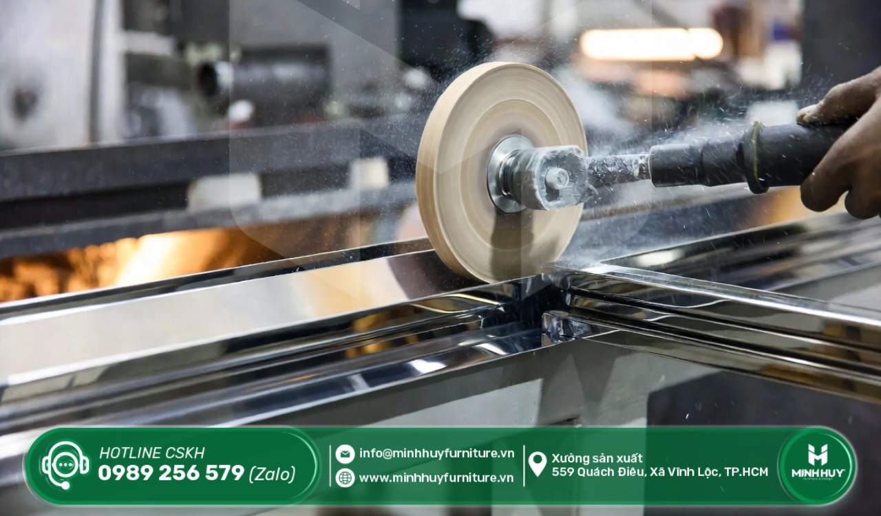 gia công khung kính inox mạ PVD quận 6 tphcm