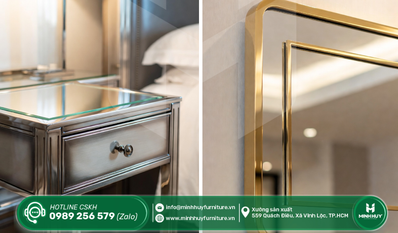 giá gia công khung kính inox mạ PVD quận 7 tphcm