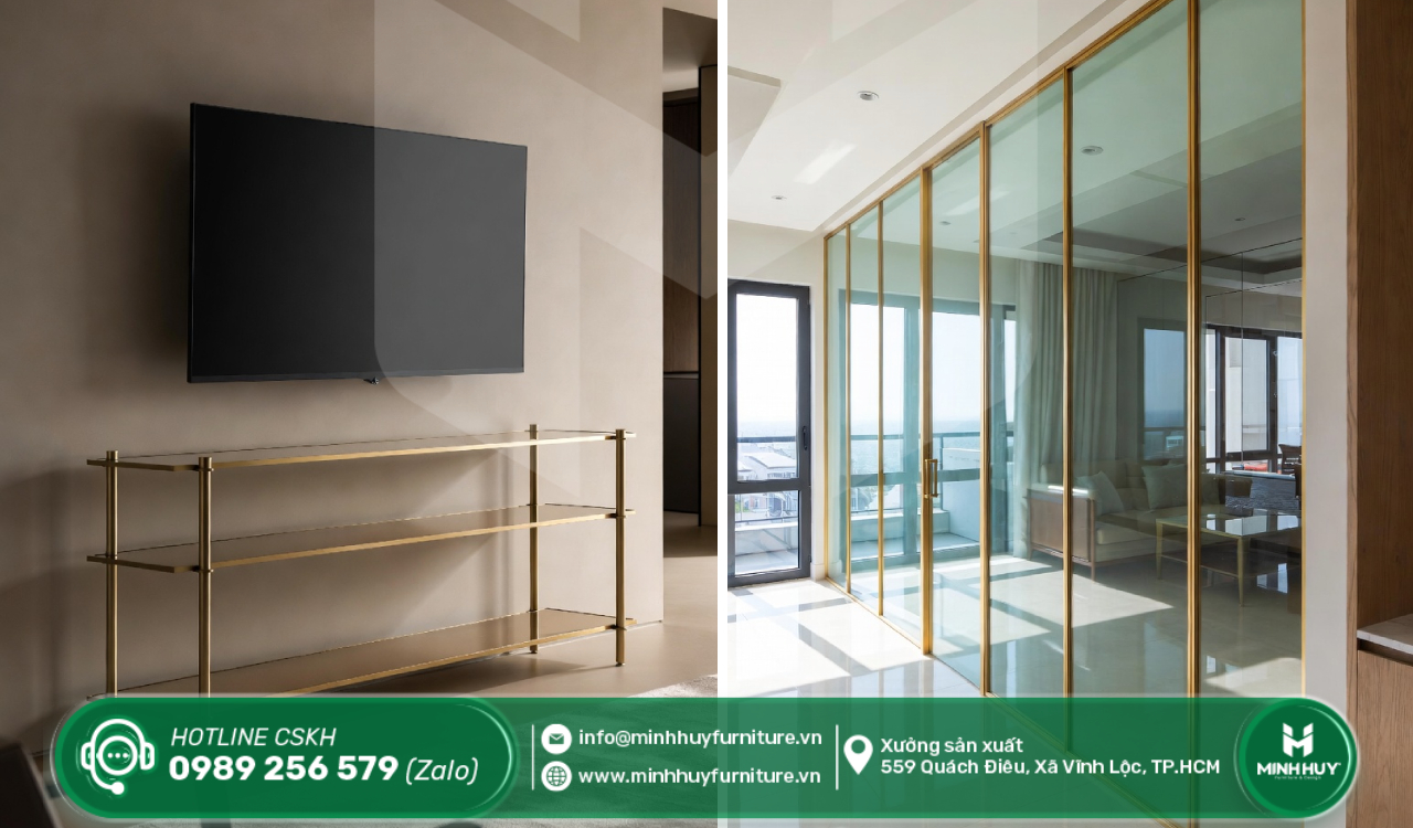 gia công khung kính inox mạ PVD quận 8 tphcm