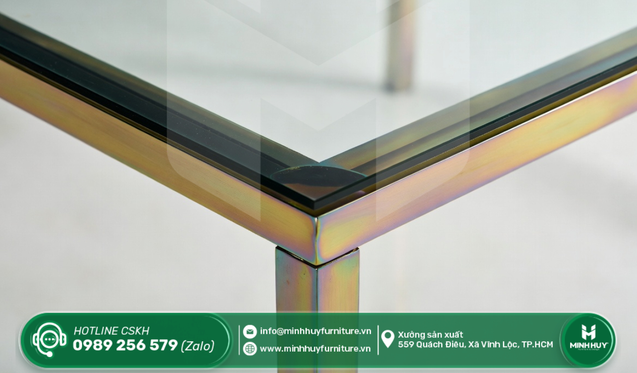 giá gia công khung kính inox mạ PVD quận phú nhuận tphcm