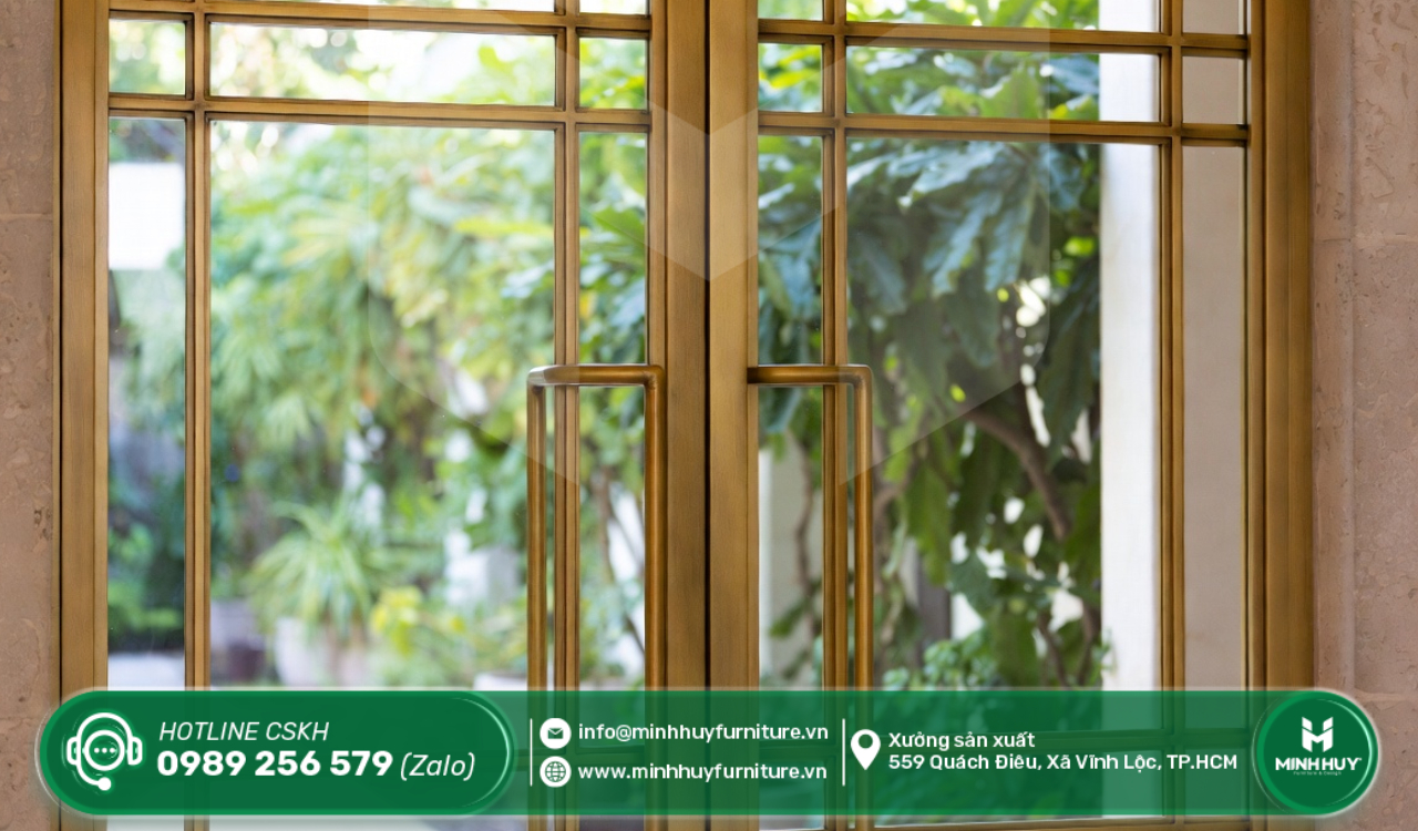 giá gia công khung kính inox mạ vàng nhà bè tphcm
