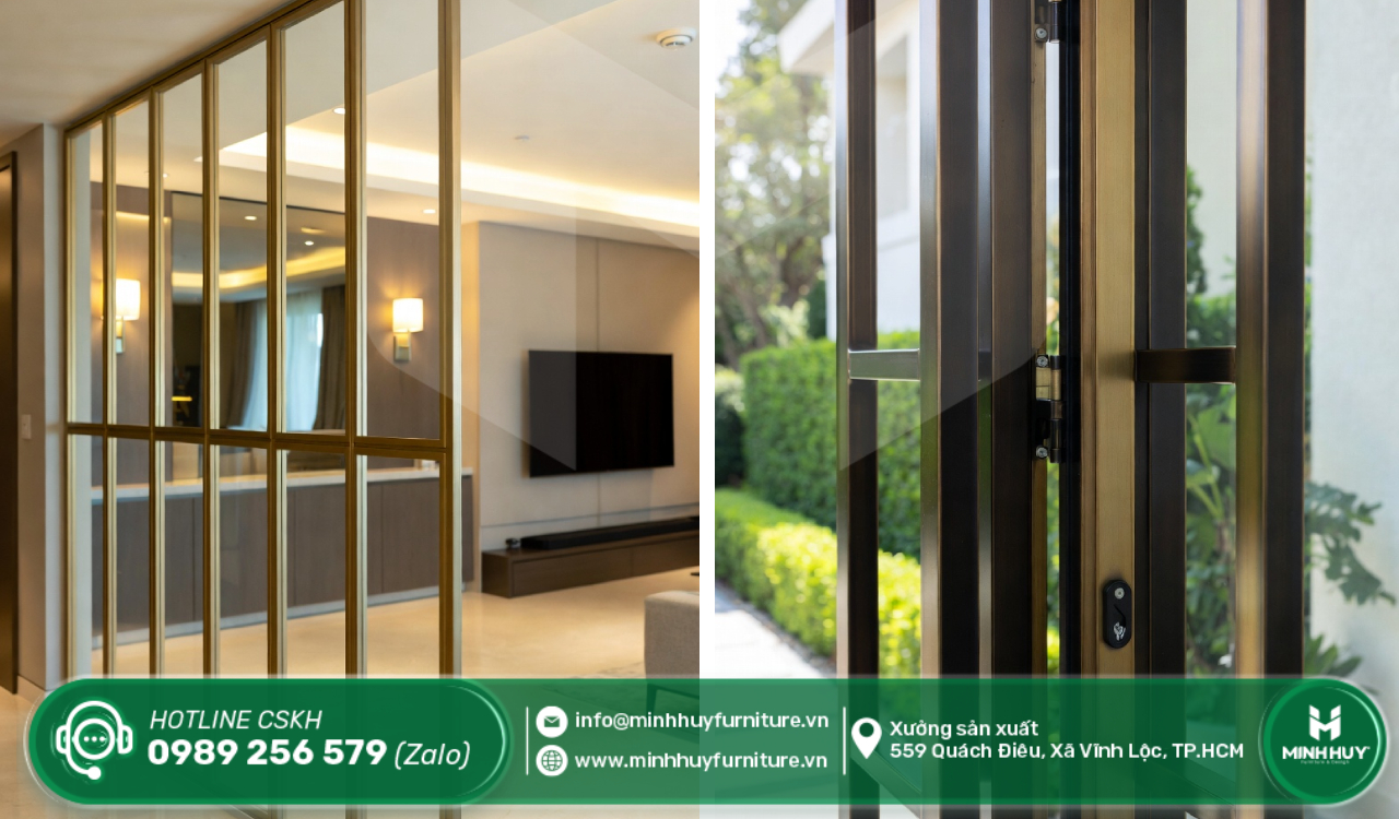 gia công khung kính inox mạ PVD giá rẻ quận 3 tphcm