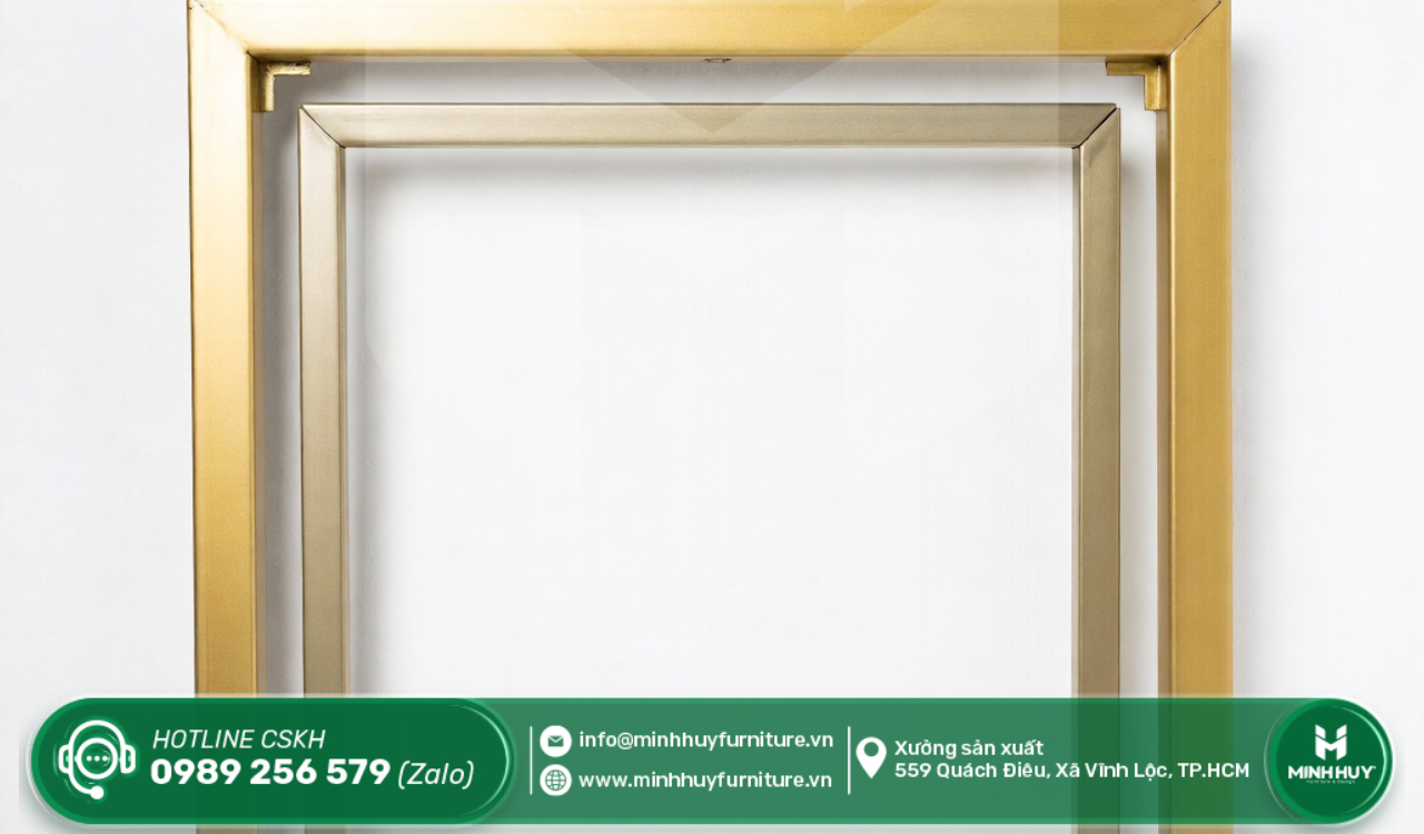gia công khung kính inox mạ vàng giá rẻ thủ đức tphcm