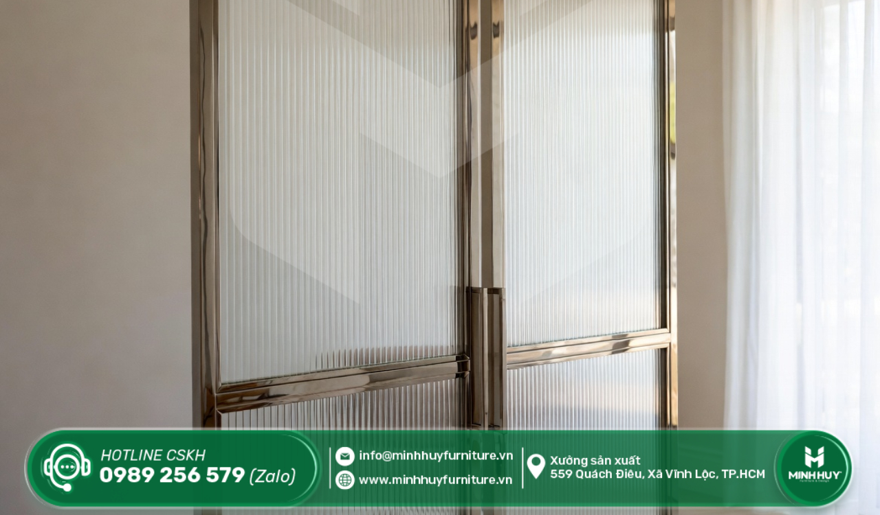 gia công khung kính inox mạ PVD quận phú nhuận tphcm