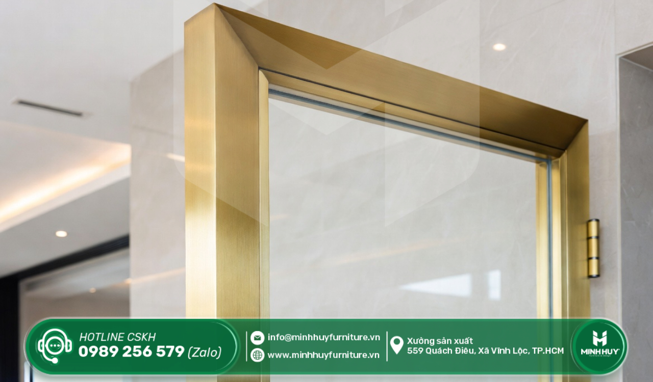 gia công khung kính inox mạ vàng hóc môn tphcm