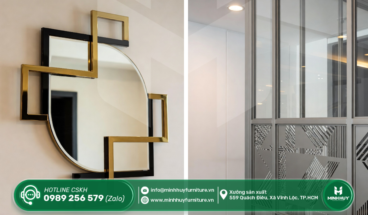 giá gia công khung kính inox mạ PVD nhà bè tphcm