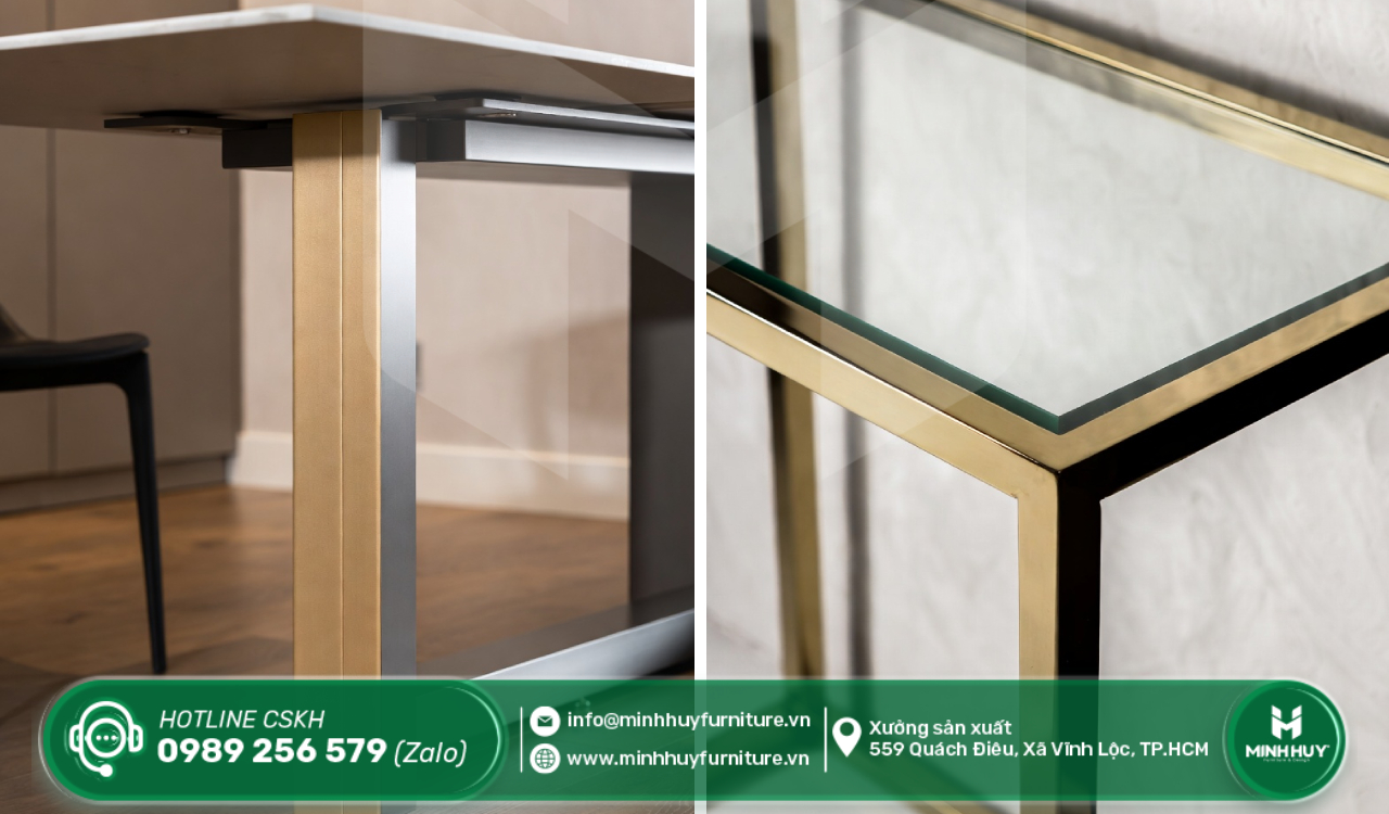 giá gia công khung kính inox mạ PVD thủ đức tphcm