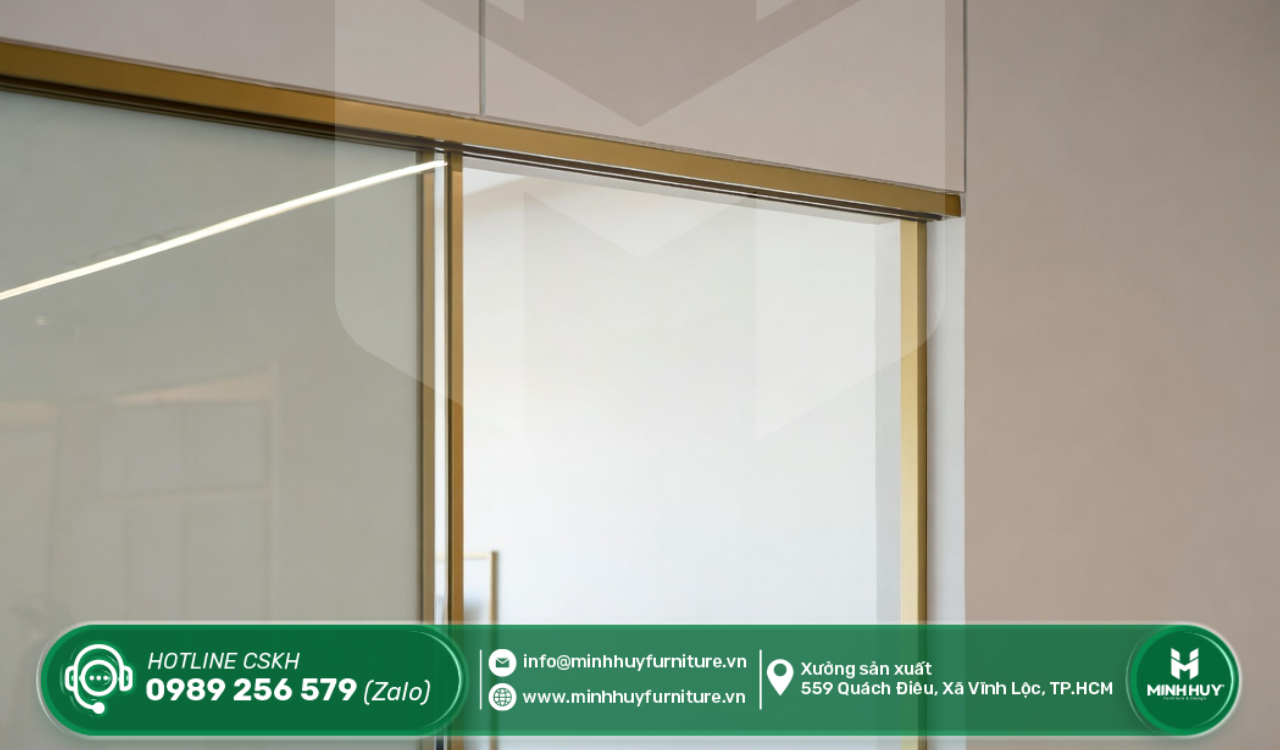 xưởng gia công khung kính inox mạ vàng quận 3  tphcm