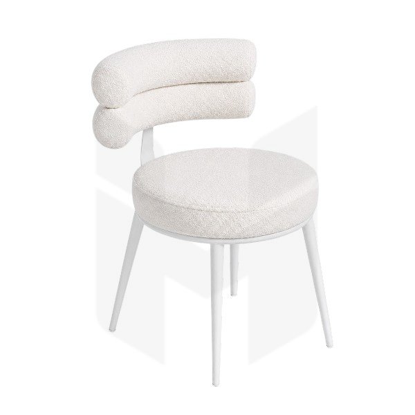 Ghế Lông Cừu Trắng Lưng Đôi Nordic MH109