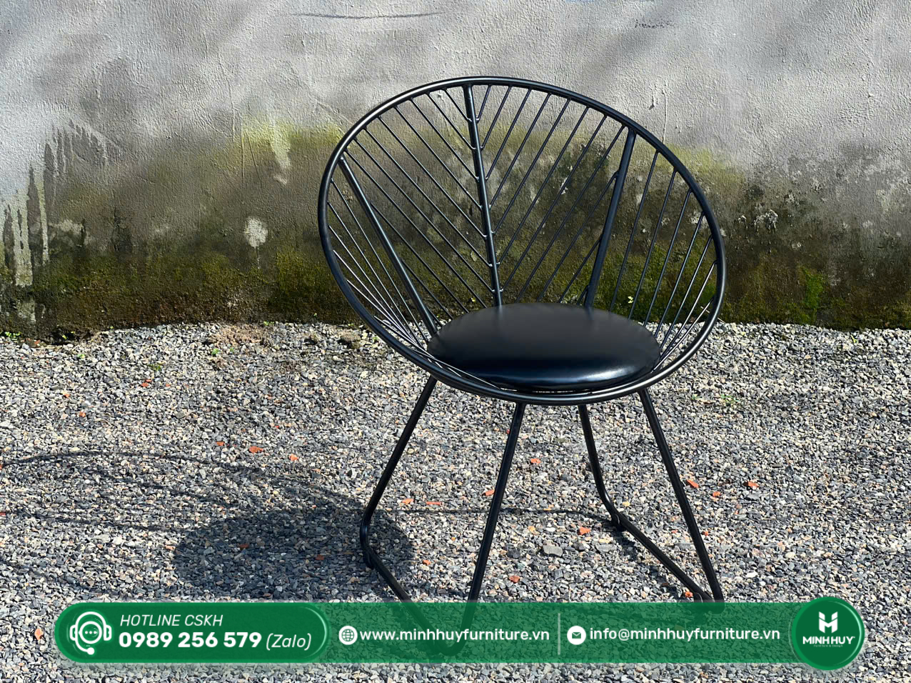 Hình ảnh thực tế mẫu Ghế Sắt Nan Tròn Acapulco Mini MH117