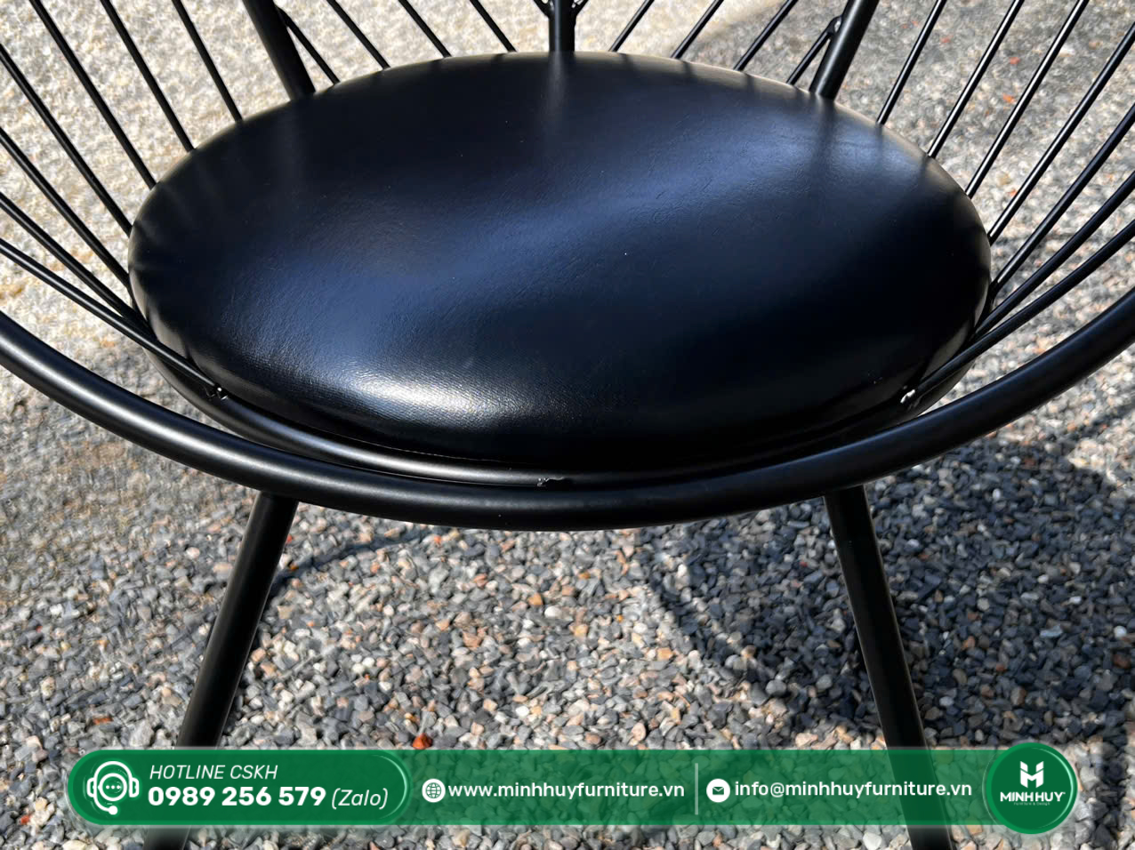 Hình ảnh thực tế mẫu Ghế Sắt Nan Tròn Acapulco Mini MH117