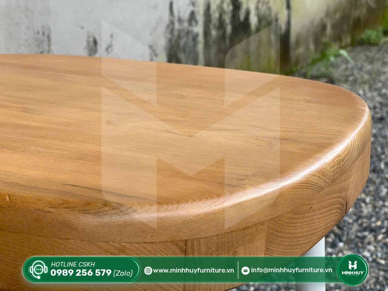 Hình ảnh thực tế mẫu Ghế Cafe Gỗ Tựa Trụ Nordic