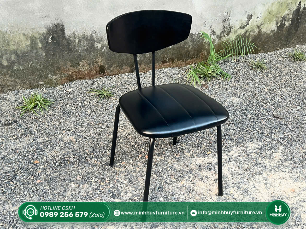 Đặc điểm sản phẩm Ghế Cafe Đệm Da Tựa Cong MH188