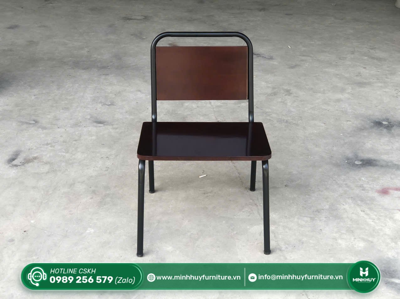 Thông số sản phẩm Ghế Cafe Mặt Gỗ Khung Sắt MH195
