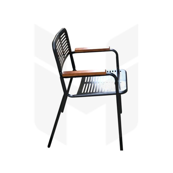 Đặc điểm sản phẩm Ghế Cafe Sắt Đen Tay Gỗ MH115