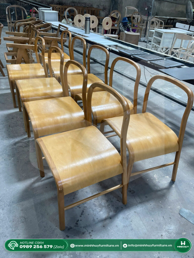 Hình ảnh thực tế mẫu Ghế Gỗ Uốn Cong Minimal MH111