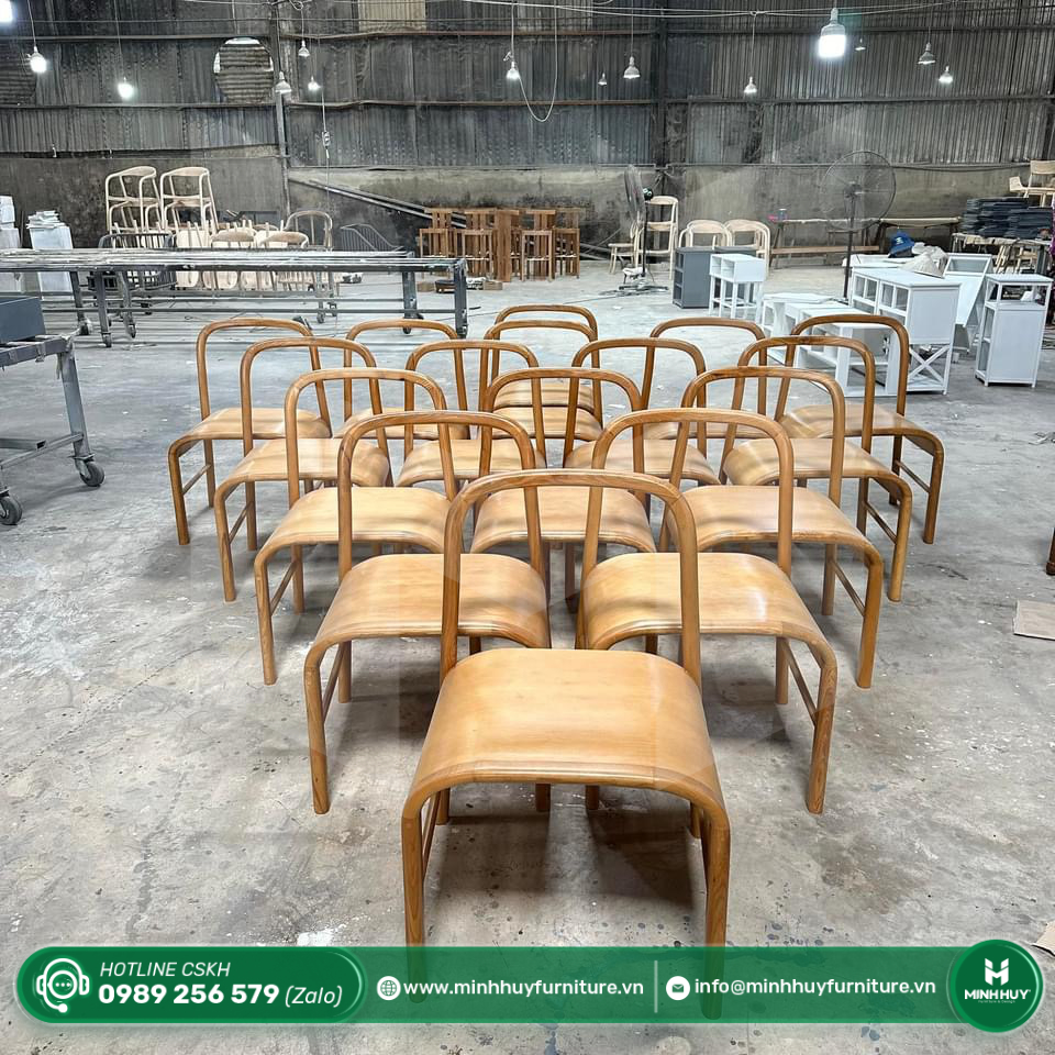 Hình ảnh thực tế mẫu Ghế Gỗ Uốn Cong Minimal MH111
