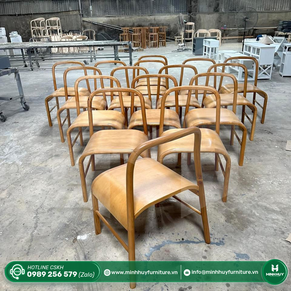 Hình ảnh thực tế mẫu Ghế Gỗ Uốn Cong MH111
