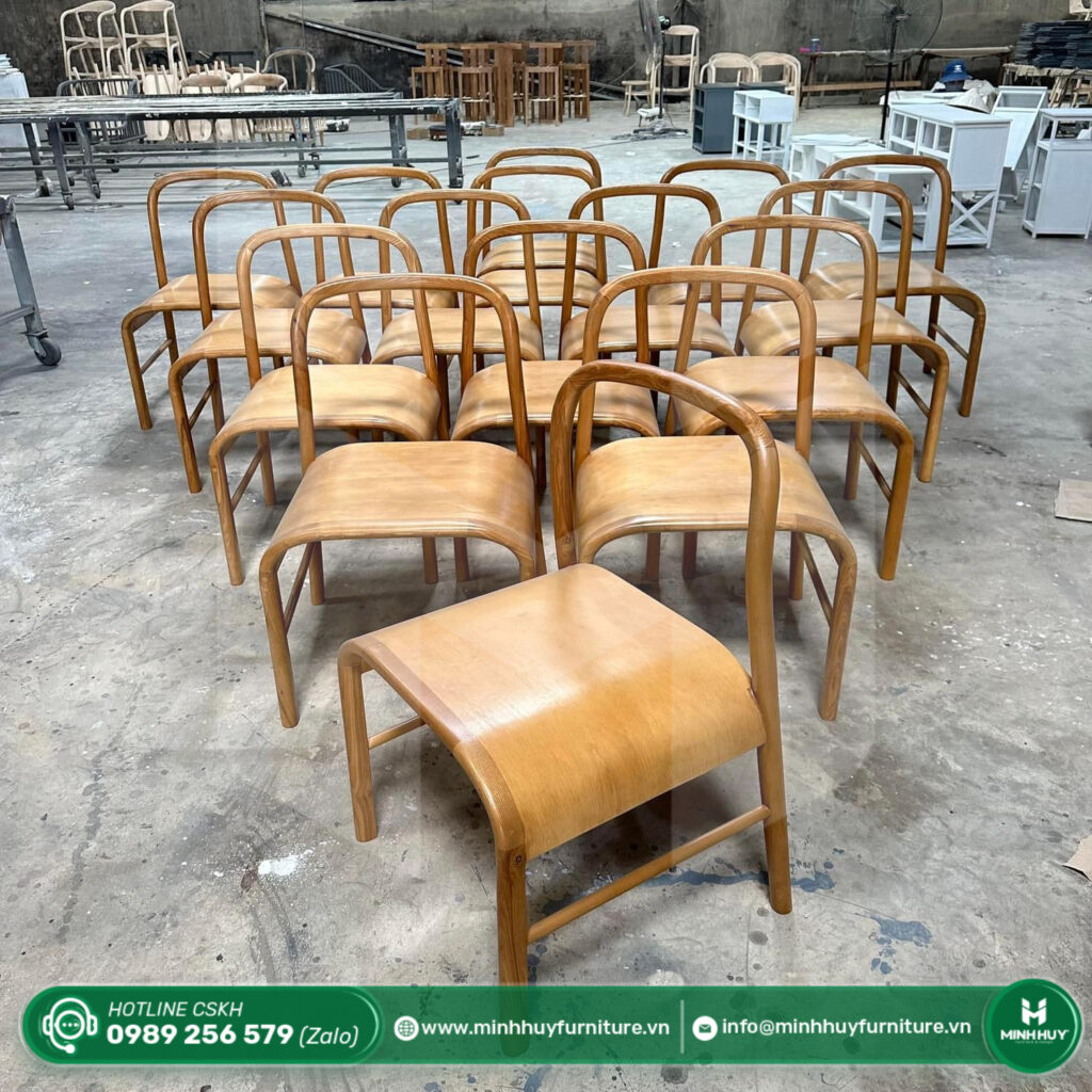 Hình ảnh thực tế mẫu Ghế Gỗ Uốn Cong MH111