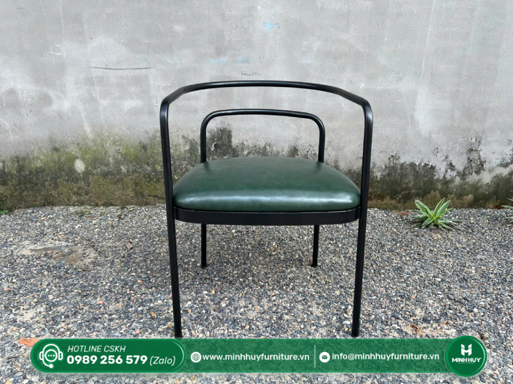 Đặc điểm sản phẩm Ghế Khung Sắt Bo Cong Bọc Nệm MH135