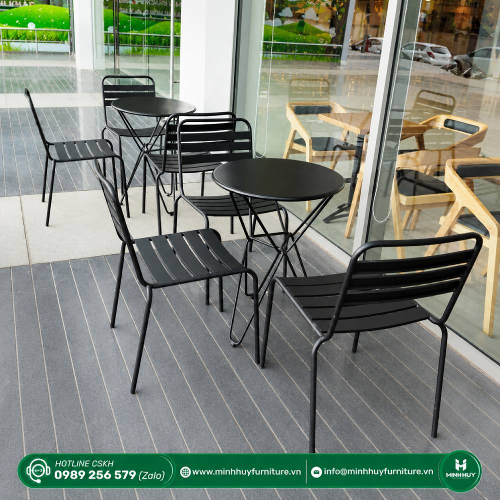 Hình ảnh thực tế Ghế Sắt 3 Lá Không Tay MH00101