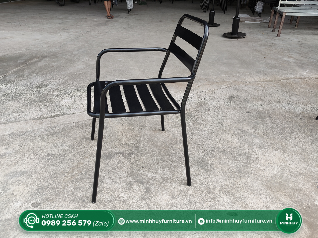 Ghế Sắt Cafe Tựa Nan Có Tay Vịn MH191 được sử dụng cho lĩnh vực nào?