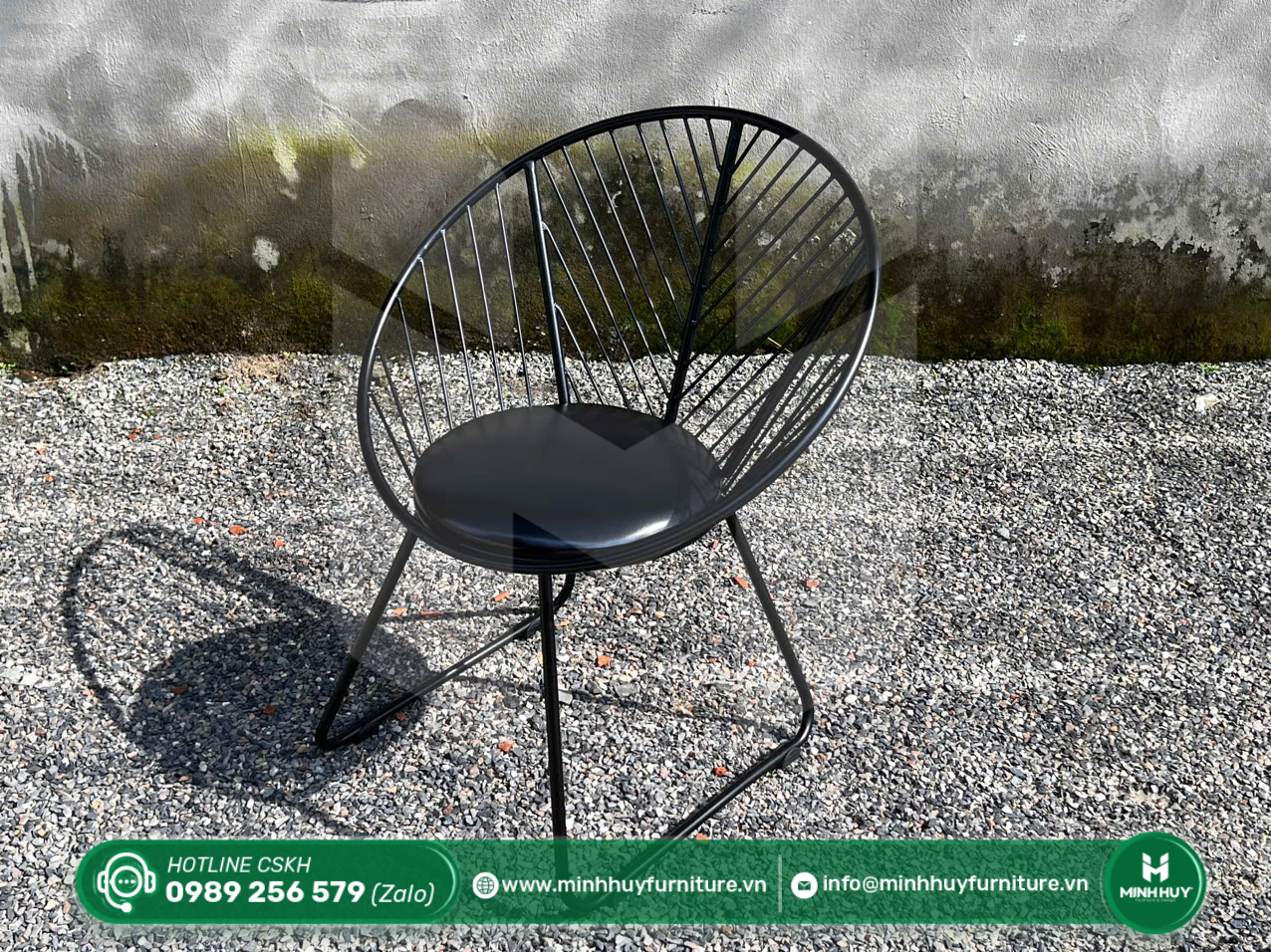 Hình ảnh thực tế mẫu Ghế Sắt Nan Tròn Acapulco Mini MH117